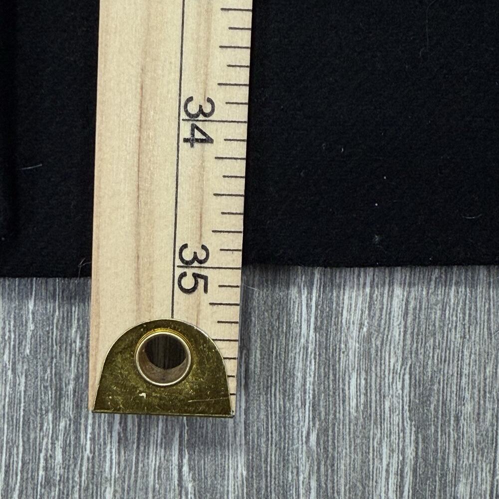 J Crew Nello Gori Italian Wool & Cashmere Toggle Button Stadium Coat Black Sz 6 - Picture 6 of 8